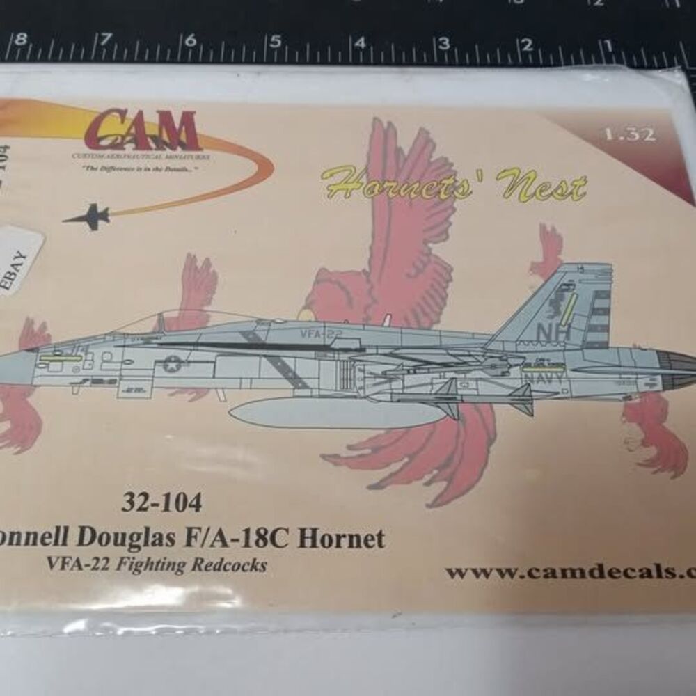 CAM Decals 1/32 McDonnell Douglas F/A-18C Hornet VFA-22 Fighting Redcocks